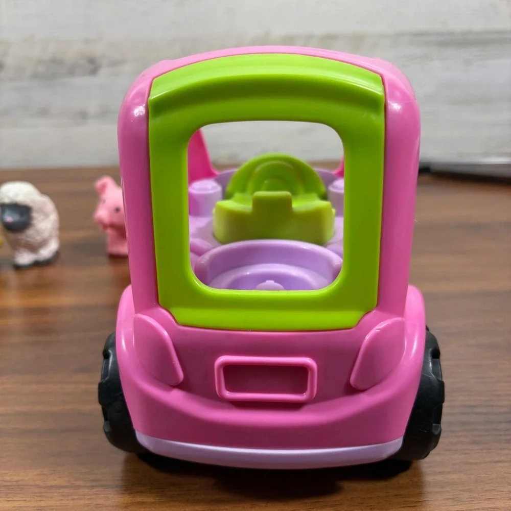 Fisher Price Little People Pink All Around Car,‎ Beauty and the Beast Qty 5 2013